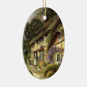 Vintage Architektur, Landhaus Hütte Keramikornament (Rechts)