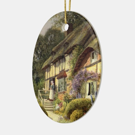 Vintage Architektur, Landhaus Hütte Keramikornament (Links)