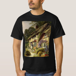 Vintage Architektur, Landhaus Hütte T-Shirt
