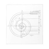 Vintage Architektur Notizblock (Vorderseite)