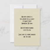 Vintage Architektur NYC Bridge, Adressenänderung Ankündigung (Rückseite)