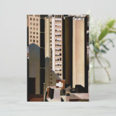 Vintage Architektur, Party für die Renovierung des Einladung (Stehend Vorderseite)