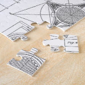 Vintage Architektur Puzzle (Seite)