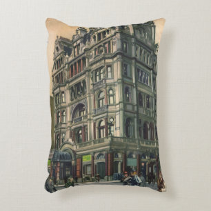 Vintage Architektur Queens Hotel Leicester Square Dekokissen
