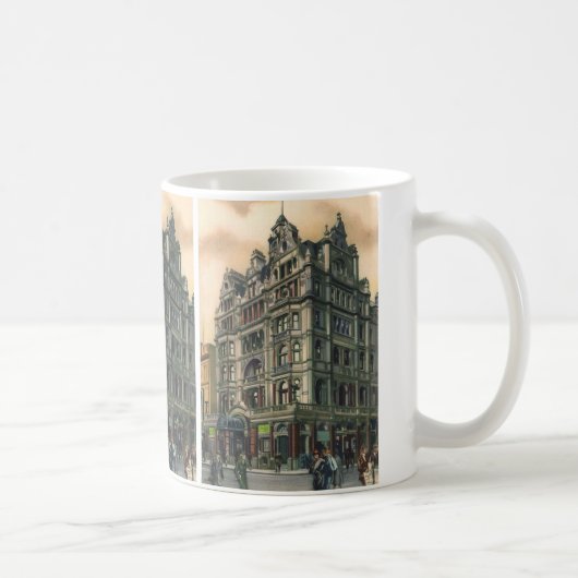 Vintage Architektur Queens Hotel Leicester Square Kaffeetasse (Rechts)