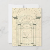 Vintage Architektur, Renaissance Arch-Perspektive (Vorderseite)