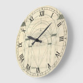 Vintage Architektur, Renaissance Arch-Perspektive Große Wanduhr (Winkel)