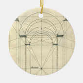 Vintage Architektur, Renaissance Arch-Perspektive Keramik Ornament (Vorne)