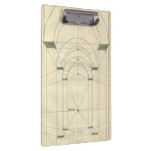 Vintage Architektur, Renaissance Arch-Perspektive Klemmbrett (Rechts)