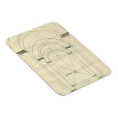 Vintage Architektur, Renaissance Arch-Perspektive Magnet (Rechte Seite)