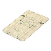 Vintage Architektur, Renaissance Arch-Perspektive Magnet (Linke Seite)