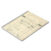 Vintage Architektur, Renaissance Arch-Perspektive Notizblock (Linke Seite)