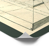 Vintage Architektur, Renaissance Arch-Perspektive Poster (Ecke)