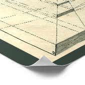 Vintage Architektur, Renaissance Arch-Perspektive Poster (Ecke)