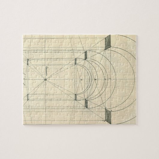 Vintage Architektur, Renaissance Arch-Perspektive Puzzle (Horizontal)