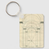 Vintage Architektur, Renaissance Arch-Perspektive Schlüsselanhänger (Vorderseite)