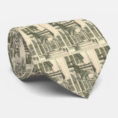 Vintage Architektur, römischer Innenhof mit Säulen Krawatte (Gerollt)