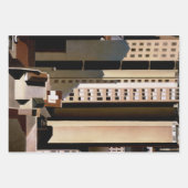 Vintage Architektur, Wolkenkratzer von Sheeler, 19 Geschenkpapier Set (Vorderseite 3)