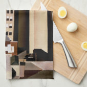 Vintage Architektur, Wolkenkratzer von Sheeler, 19 Geschirrtuch (Viertel Falte)