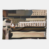 Vintage Architektur, Wolkenkratzer von Sheeler, 19 Geschirrtuch (Horizontal)