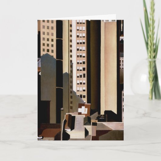 Vintage Architektur, Wolkenkratzer von Sheeler, 19 Karte (Vorderseite)