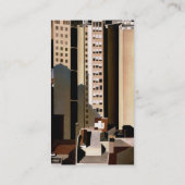 Vintage Architektur, Wolkenkratzer von Sheeler, 19 Visitenkarte (Rückseite)