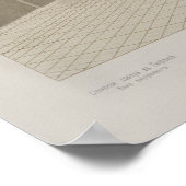 Vintage Architektur Zeichnend Innenhof Poster (Ecke)