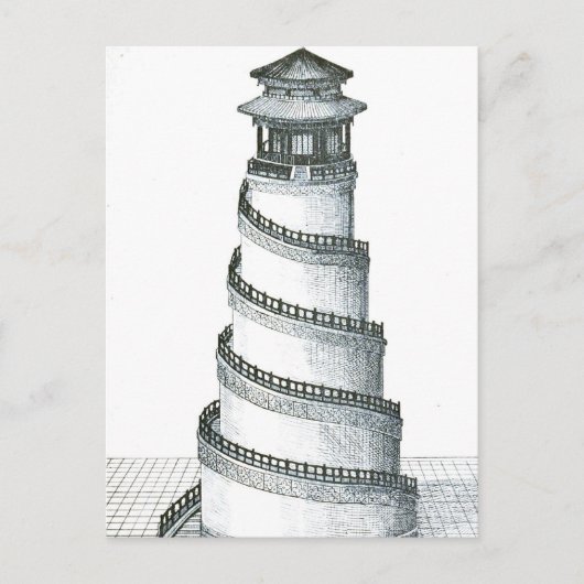 Vintage Architekturbeispiele Postkarte (Vorderseite)
