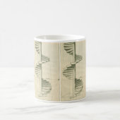 Vintage Architekturtreppen, Spiraltreppe Kaffeetasse (Mittel)