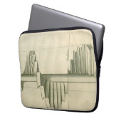 Vintage Architekturtreppen, Spiraltreppe Laptopschutzhülle (Vorderseite Links)