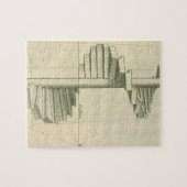 Vintage Architekturtreppen, Spiraltreppe Puzzle (Horizontal)