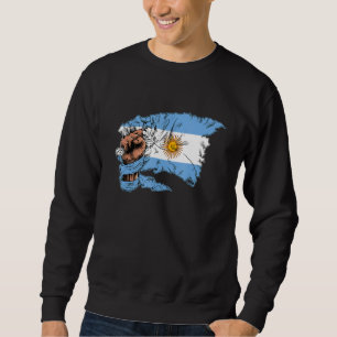 Vintage Argentinien Argentinische Flagge Stolz Arg Sweatshirt
