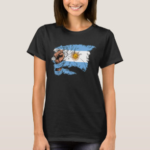Vintage Argentinien Argentinische Flagge Stolz Arg T-Shirt