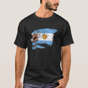 Vintage Argentinien Argentinische Flagge Stolz Arg T-Shirt