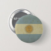 Vintage Argentinien-Flagge Button (Vorne & Hinten)