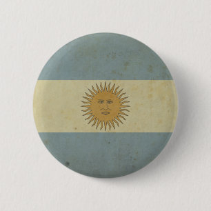 Vintage Argentinien-Flagge Button