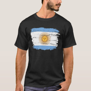 Vintage-Argentinien-Flagge für Argentinier T-Shirt