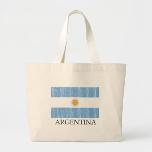Vintage Argentinien-Flagge Jumbo Stoffbeutel