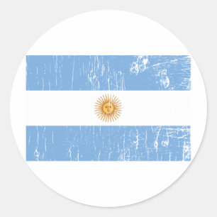 Vintage Argentinien Runder Aufkleber