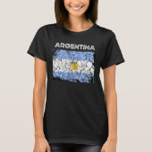 Vintage argentinische Flagge Frauen T-Shirt (Vorderseite)