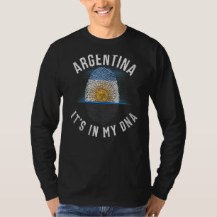 Vintage argentinische Flagge in meiner DNA Argenti T-Shirt