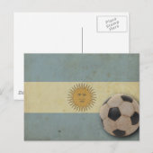 Vintage argentinische Flagge Postkarte (Vorne/Hinten)