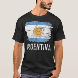 Vintage argentinische Flagge T-Shirt