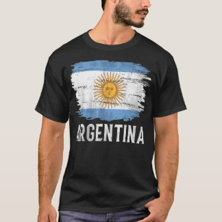 Vintage argentinische Flagge T-Shirt