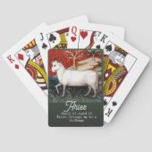 Vintage Aries der Widder Sternzeichen Spielkarten (Rückseite)