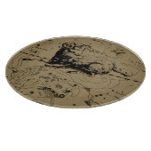 Vintage Aries Map Hevelius 1690 Schneidebrett (Ecke)