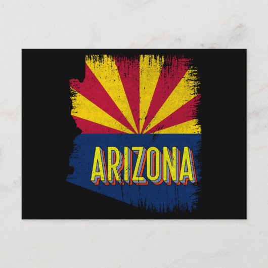 Vintage Arizona AZ Staatskarte Karte Souvenir 70er (Vorderseite)