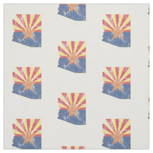 Vintage Arizona-Flaggen-Staats-Kontur Stoff