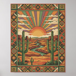 Vintage-Arizona-Grand-Canyon-Reise-Kunstwandbild Poster