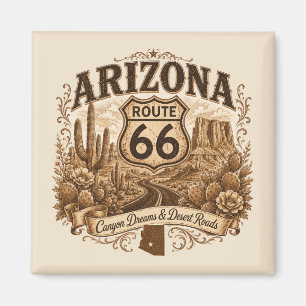 Vintage-Arizona-Highway-Refrigerator-Andenken Magnet